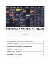 MITRE ATT&CK Detection Rules Part 1 - Parastoo Razi