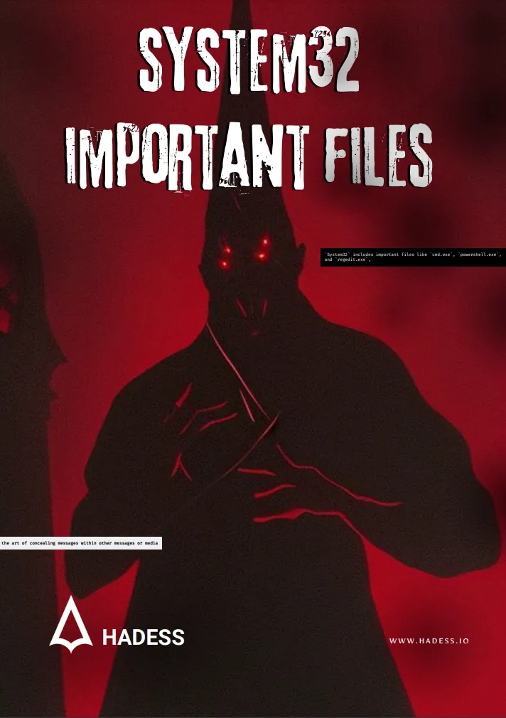 System32 Important Files - HADESS