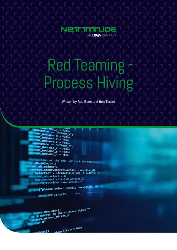 Red Teaming - Process Hiving - Rob Bone and Ben Turner