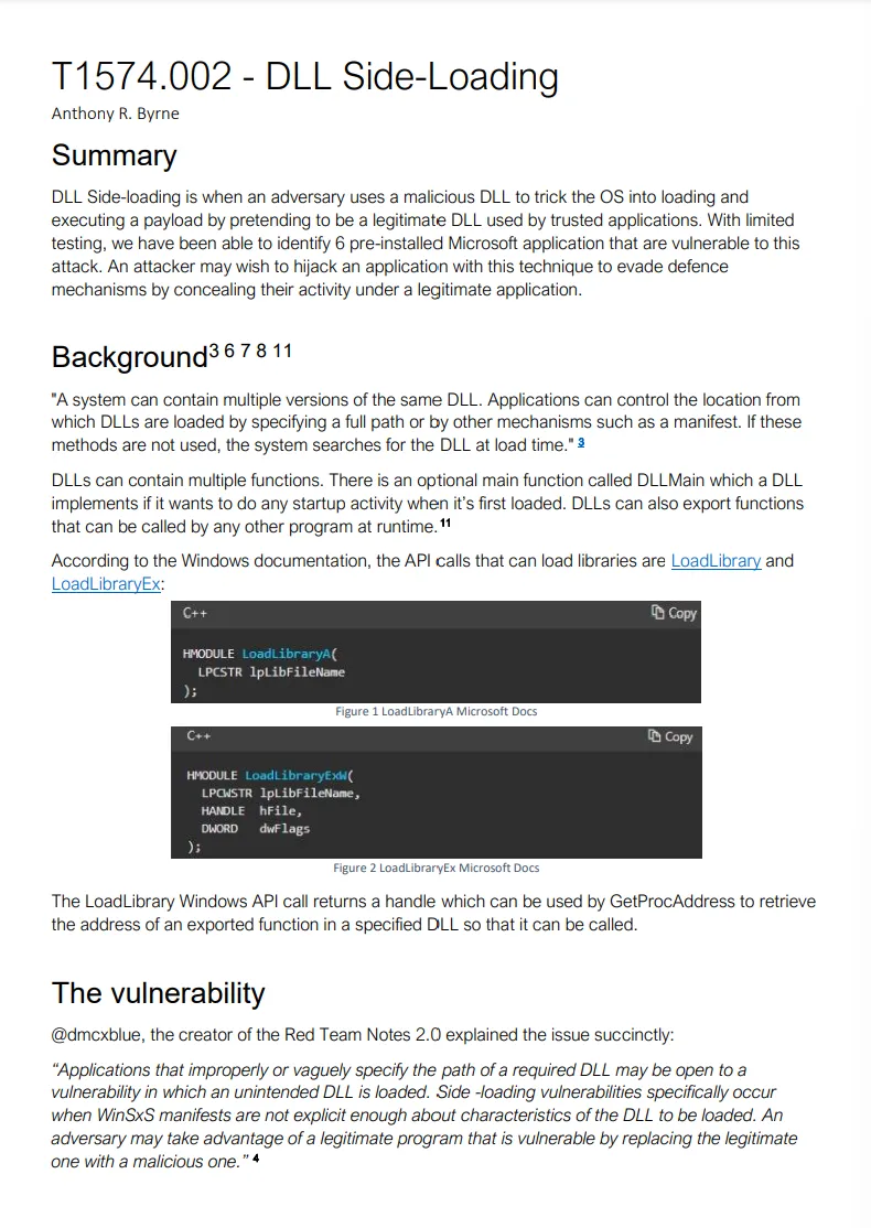 DLL Side-Loading T1574.002 - Anthony R. Byrne