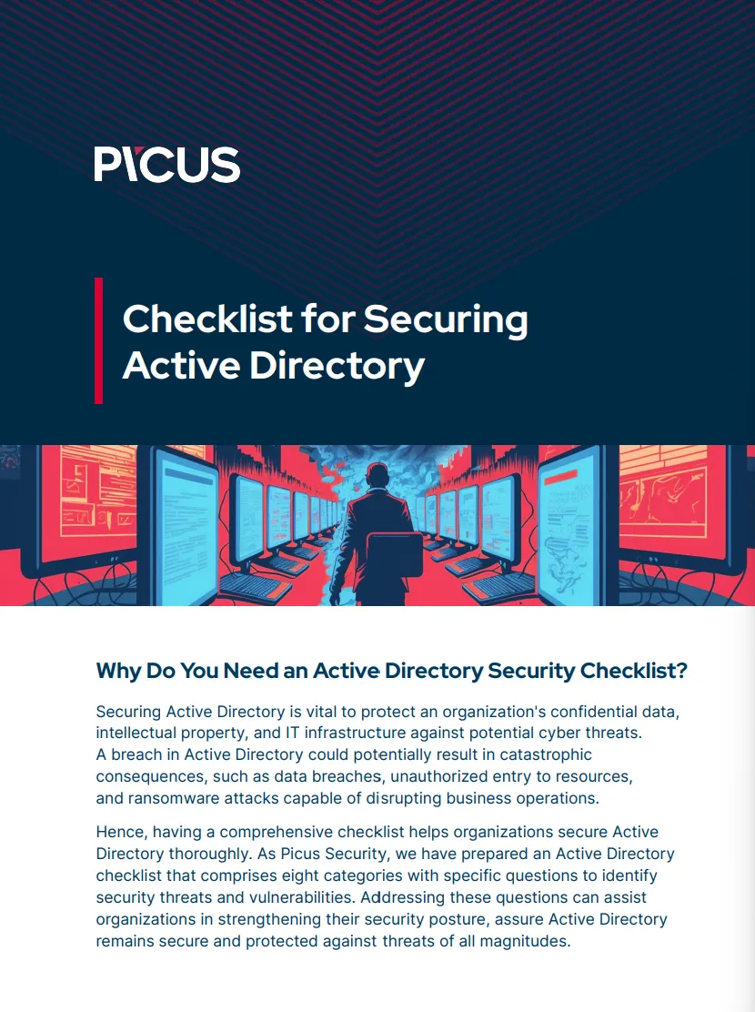 Checklist for Securing Active Directory - PICUS